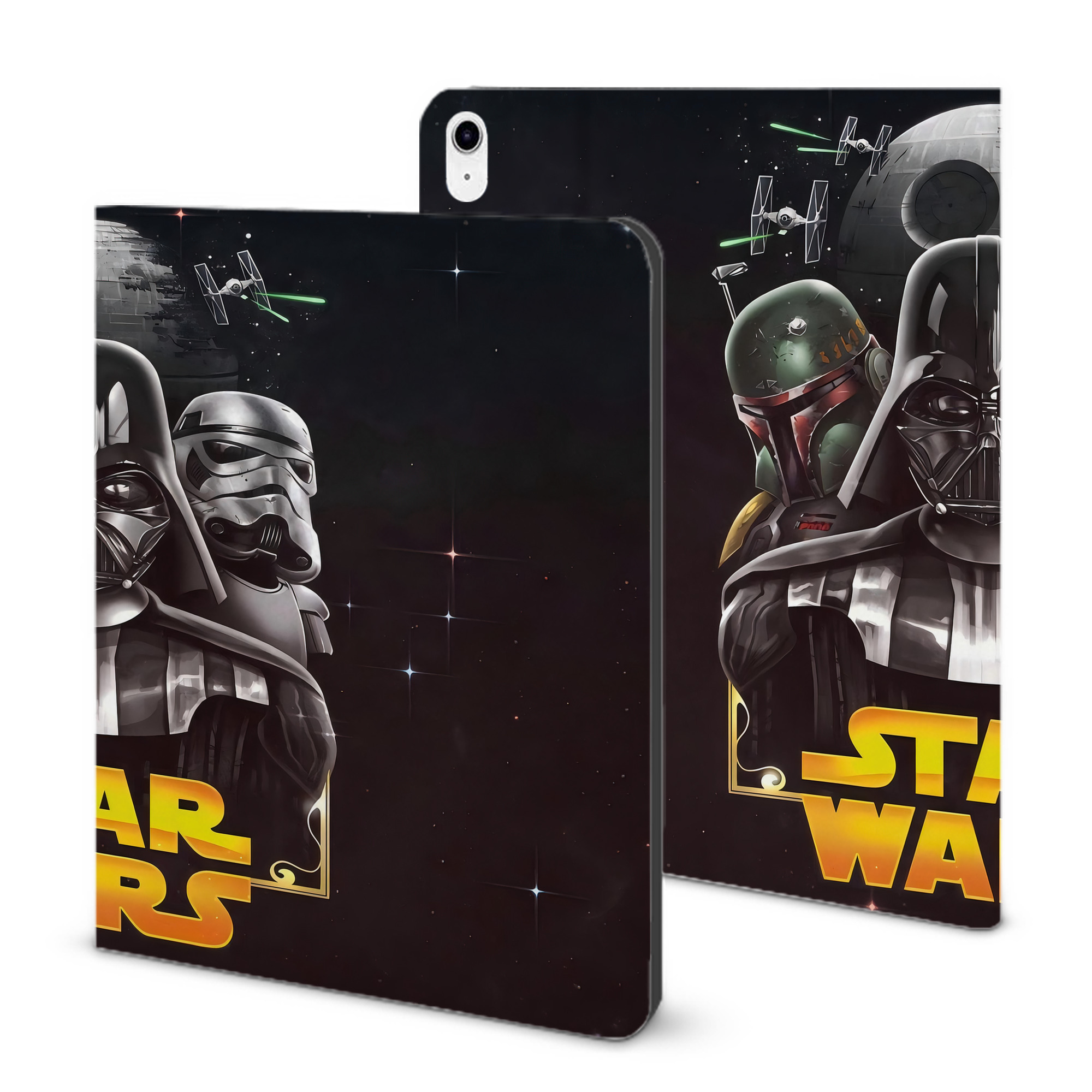 （画像用） スター・ウォーズ Star Wars IPad ケース ブック型 PUレザー TPU 耐衝撃 軽量 薄型 ペン収納なし 全面保護 IPad 各モデル対応